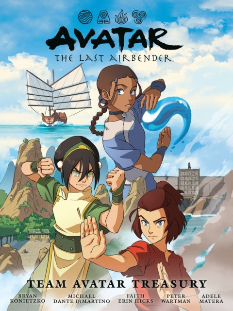 Book cover of: Avatar: The Last Airbender - Team Avatar Treasury Library Edition. By: Faith Erin Hicks