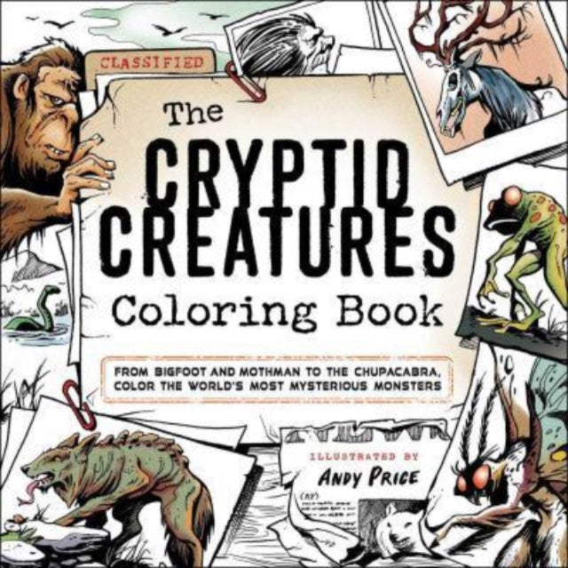 Book cover of: Cryptid Creatures Coloring Book