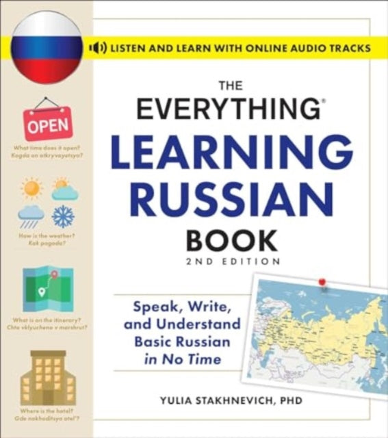 Book cover of: Everything Learning Russian Book, 2nd Edition. By: Yulia Stakhnevich