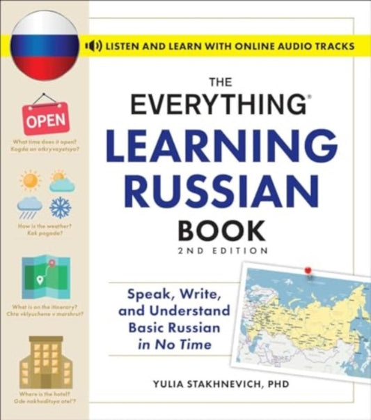 Book cover of: Everything Learning Russian Book, 2nd Edition. By: Yulia Stakhnevich
