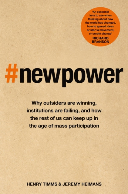 Book cover of: New Power. By: Jeremy Heimans