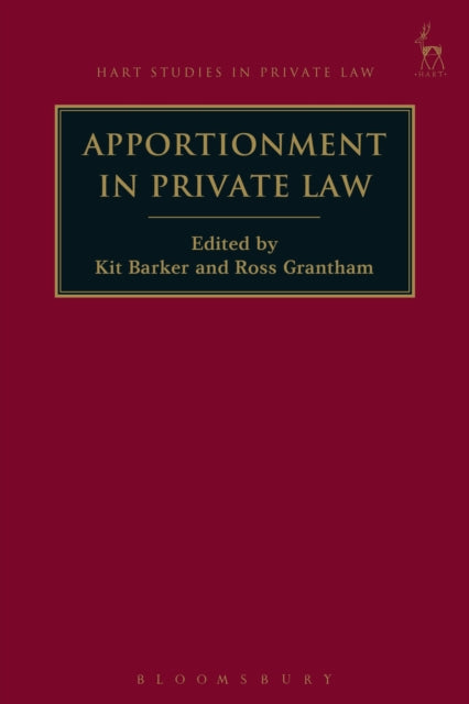 Book cover of: Apportionment in Private Law. By: Kit Barker
