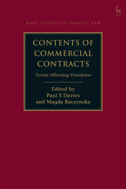 Book cover of: Contents of Commercial Contracts. By: Paul S. Davies