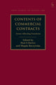 Book cover of: Contents of Commercial Contracts. By: Paul S. Davies