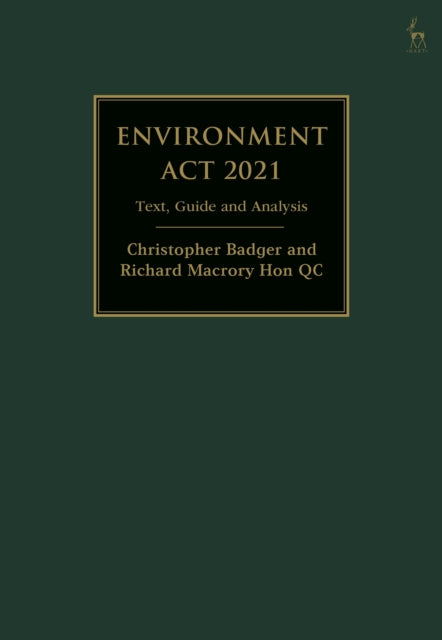 Book cover of: Environment Act 2021. By: Christopher Badger