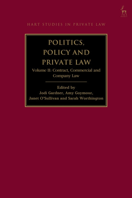Book cover of: Politics, Policy and Private Law