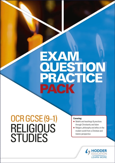 Book cover of: OCR GCSE (9-1) Religious Studies: Exam Question Practice Pack. By: Hodder Education