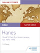 Book cover of: CBAC Safon Uwch Hanes – Canllaw i Fyfyrwyr Uned 3: Canrif yr Americanwyr, tua 1890–1990 (WJEC A-level History Student Guide Unit 3: The American century c.1890-1990 Welsh language edition). By: Haydn Davey