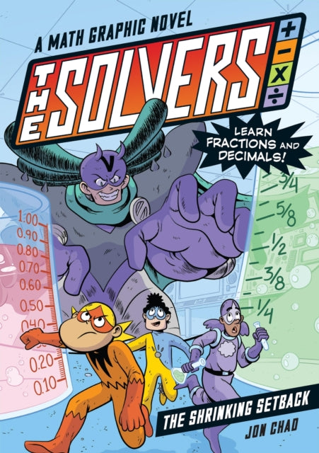 Book cover of: Solvers Book #2: The Shrinking Setback. By: Jon Chad