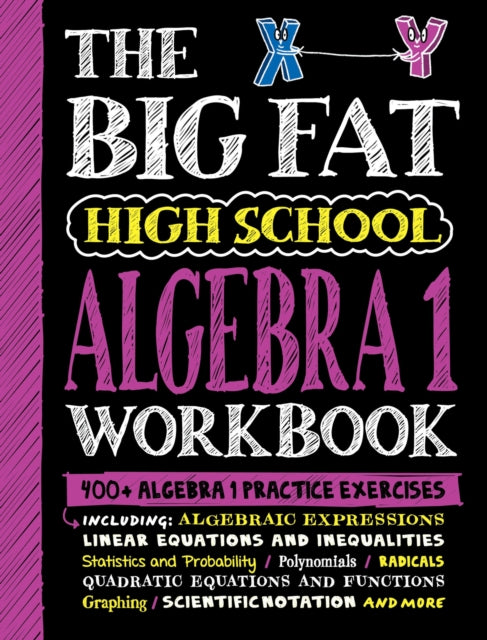 Book cover of: Big Fat High School Algebra 1 Workbook. By: Workman Publishing
