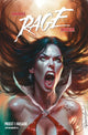 Book cover of: Vampirella/Dracula: Rage. By: Christopher Priest