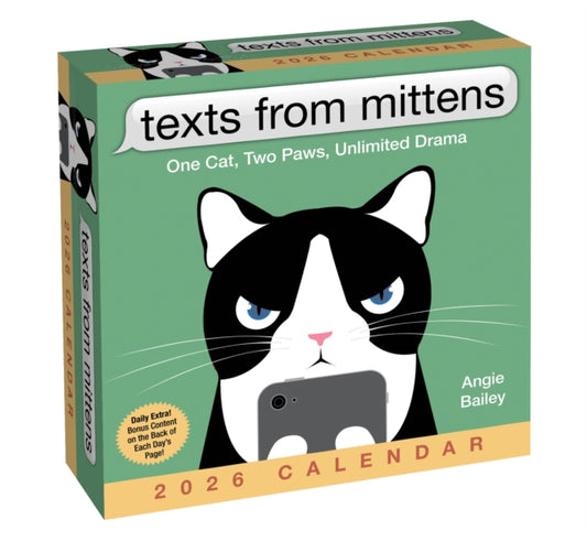 Book cover of: Texts from Mittens the Cat 2026 Day-to-Day Calendar