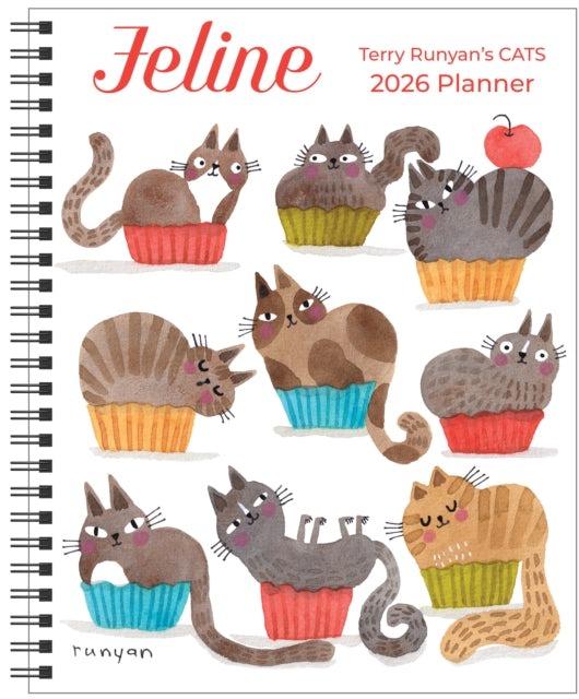Book cover of: Feline 12-Month 2026 Monthly/Weekly Planner Calendar
