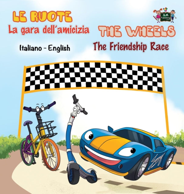 Book cover of: gara dell'amicizia - The Friendship Race. By: KidKiddos Books