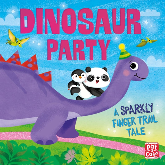 Book cover of: Finger Trail Tales: Dinosaur Party. By: Pat-a-Cake