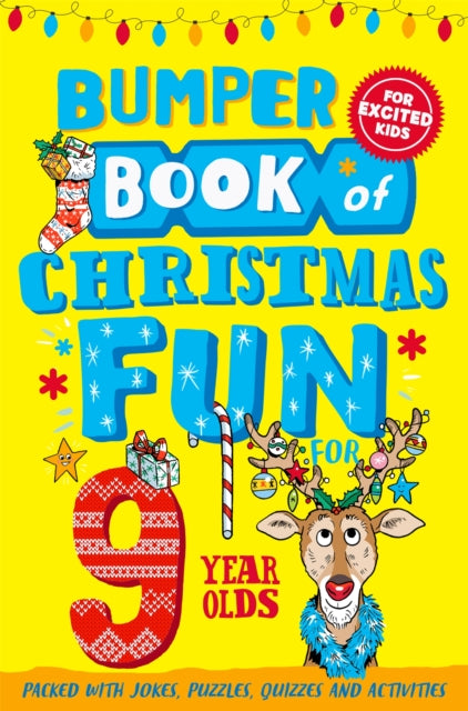 Book cover of: Bumper Book of Christmas Fun for 9 Year Olds. By: Macmillan Children's Books