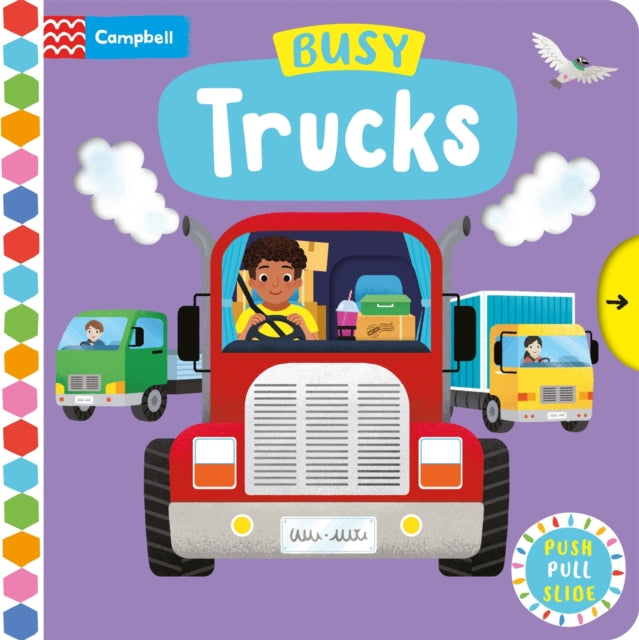 Book cover of: Busy Trucks. By: Campbell Books