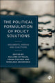 Book cover of: Political Formulation of Policy Solutions. By: Philippe Zittoun