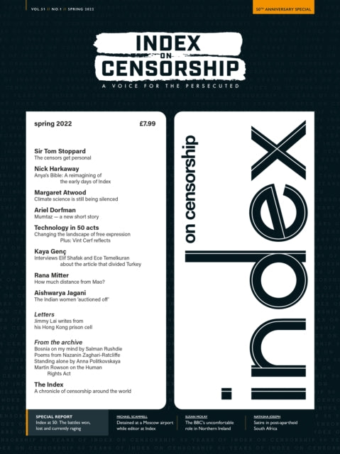 Book cover of: Index at 50. By: Jemimah Steinfeld