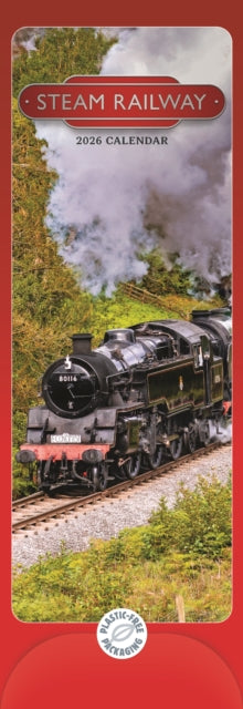 Book cover of: Steam Railway Slim Calendar 2026