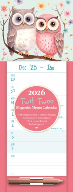 Book cover of: Twit Twoo Weektoview Magnetic Calendar 2