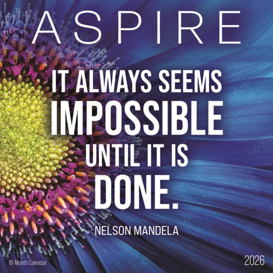 Book cover of: Aspire Square Wall Sunday Start Calendar