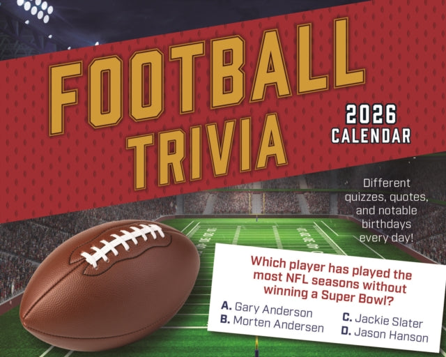 Book cover of: Football Trivia Box Calendar 2026