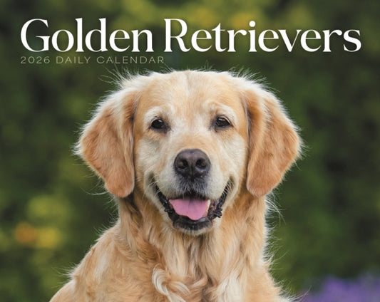 Book cover of: Goldens Retrievers Box Calendar 2026