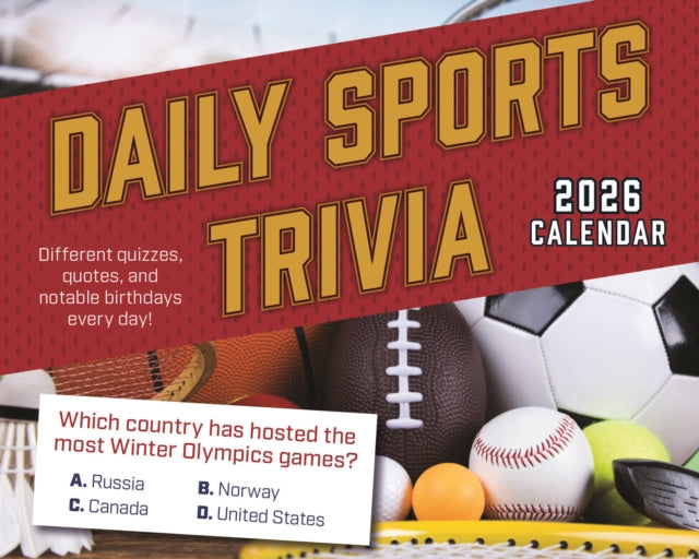 Book cover of: Daily Sports Trivia Box Calendar 2026