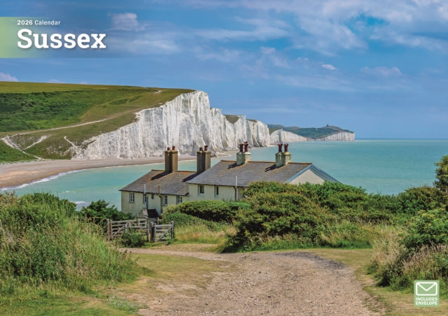 Book cover of: Sussex A4 Calendar 2026