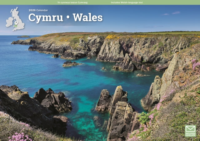 Book cover of: Wales A4 Calendar 2026