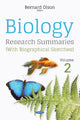 Book cover of: Biology Research Summaries (with Biographical Sketches). By: Bernard Olson