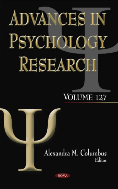 Book cover of: Advances in Psychology Research. By: Alexandra M. Columbus