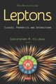 Book cover of: Leptons. By: Christopher M. Villegas