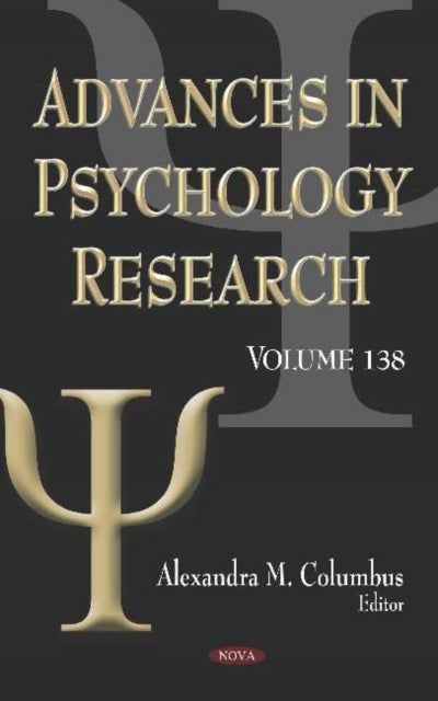Book cover of: Advances in Psychology Research. By: Alexandra M. Columbus