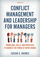 Book cover of: Conflict Management and Leadership for Managers. By: Susan S. Raines