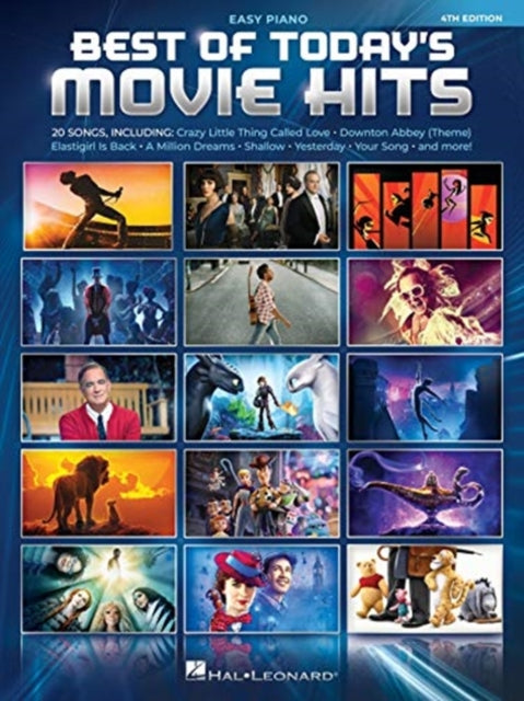 Book cover of: Best of Today's Movie Hits - 4th Edition. By: Hal Leonard Corp.