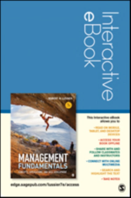 Book cover of: Management Fundamentals Interactive eBook Student Version. By: Robert N. Lussier