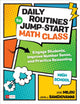 Book cover of: Daily Routines to Jump-Start Math Class, High School. By: Eric Milou
