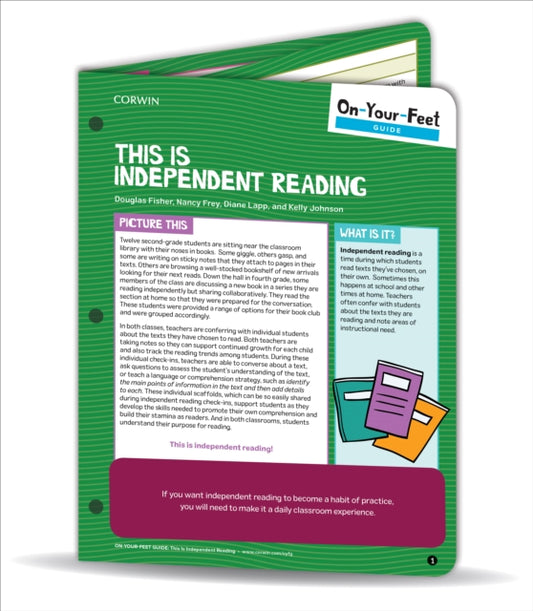 Book cover of: On-Your-Feet Guide: This Is Independent Reading. By: Douglas Fisher