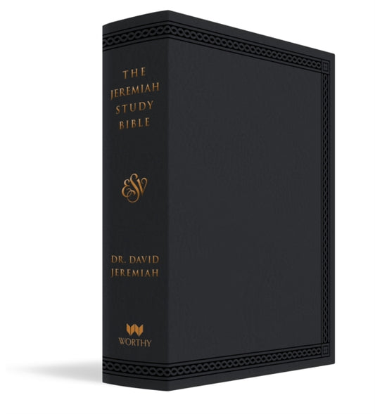 Book cover of: Jeremiah Study Bible, ESV, Black LeatherLuxe. By: David Jeremiah