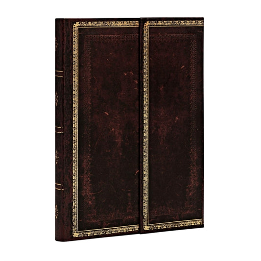 Book cover of: Black Moroccan (Old Leather Collection) Mini Lined Journal. By: Paperblanks Book Company Staff