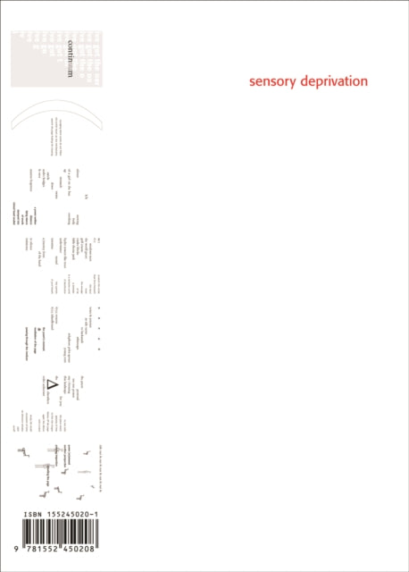 Book cover of: sensory deprivation. By: damian lopes