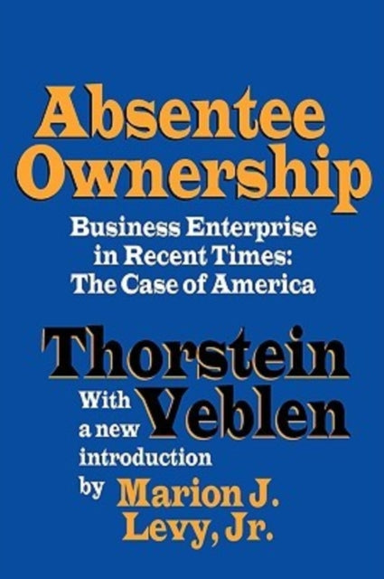 Book cover of: Absentee Ownership