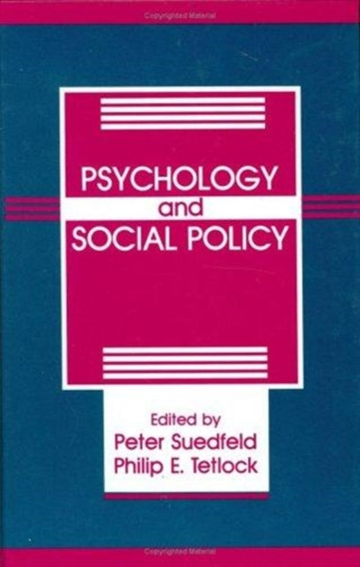 Book cover of: Psychology And Social Policy. By: Peter Suedfeld