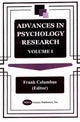 Book cover of: Advances in Psychology Research. By: Frank Columbus