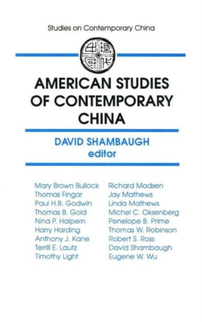 Book cover of: American Studies of Contemporary China. By: David L. Shambaugh