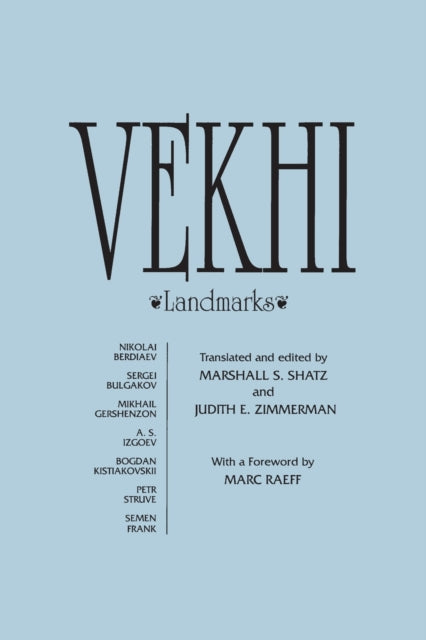 Book cover of: Vekhi. By: Nikolai Berdiaev