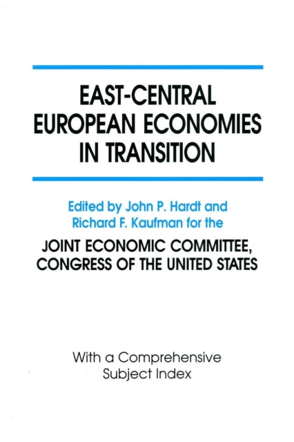 Book cover of: East-Central European Economies in Transition