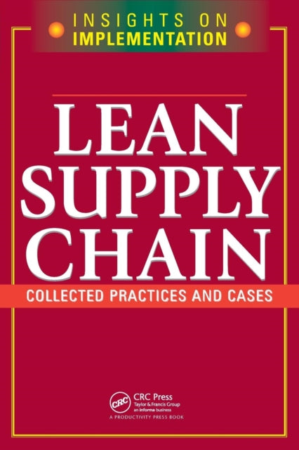 Book cover of: Lean Supply Chain. By: Productivity Press
